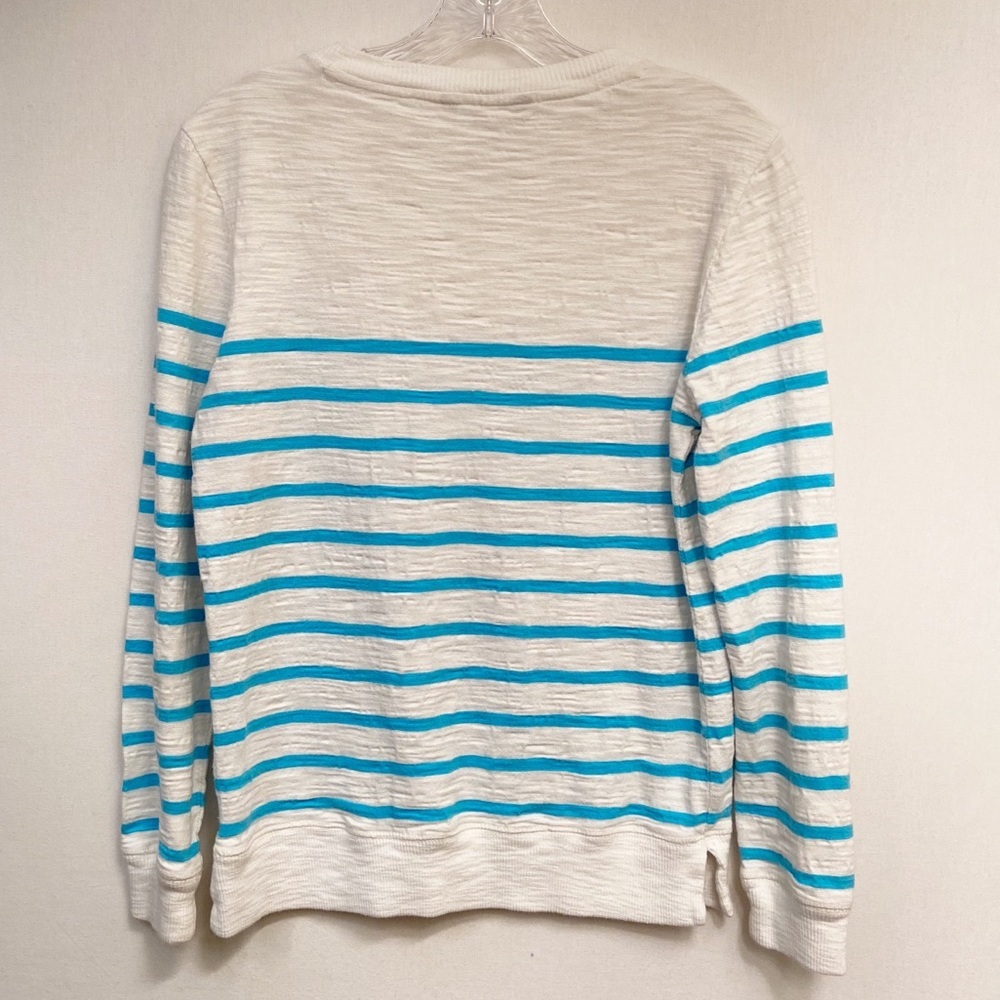 Banana Republic Factory Top Womens Sz‎ Small Lightweight Cotton Stripe Nautical - Picture 2 of 8